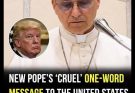 Pope’s one-word message to the United States goes viral